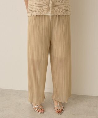 AMERICAN HOLIC ラメプリーツパンツ Ivory