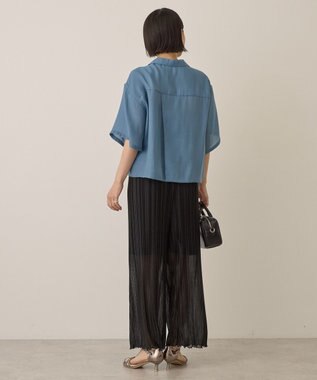 AMERICAN HOLIC ラメプリーツパンツ Black