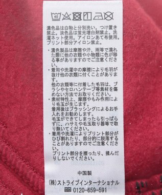 Green Parks ミッキー＆フレンズ／半起毛裏毛プルオーバー Red