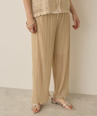 AMERICAN HOLIC ラメプリーツパンツ Ivory