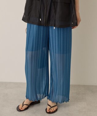 AMERICAN HOLIC ラメプリーツパンツ Blue