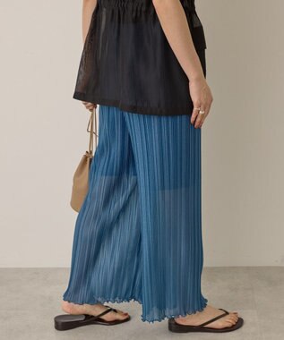 AMERICAN HOLIC ラメプリーツパンツ Blue