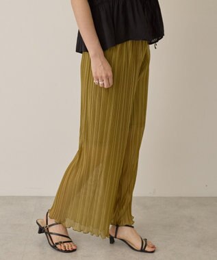 AMERICAN HOLIC ラメプリーツパンツ Green