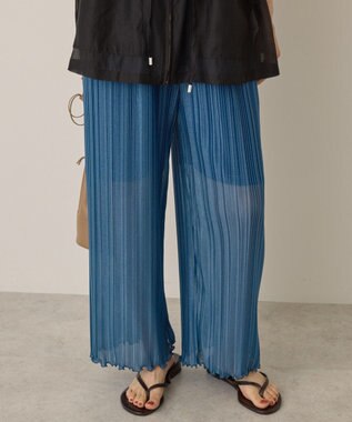AMERICAN HOLIC ラメプリーツパンツ Blue