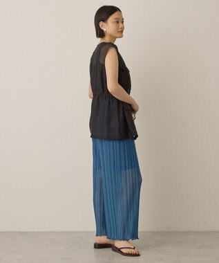 AMERICAN HOLIC ラメプリーツパンツ Blue