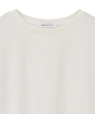 AMERICAN HOLIC クルーネックスクエアヘムプルオーバー Off White