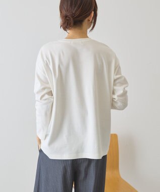 AMERICAN HOLIC クルーネックスクエアヘムプルオーバー Off White