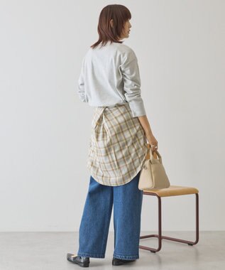 AMERICAN HOLIC クルーネックスクエアヘムプルオーバー Light Gray Mixture