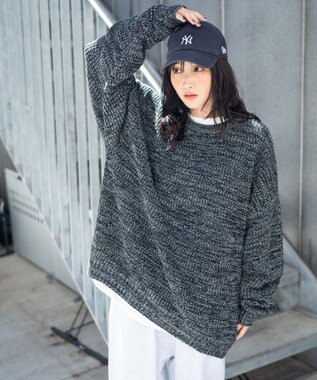 WEGO ルーズフィットプルオーバー ブラックその他