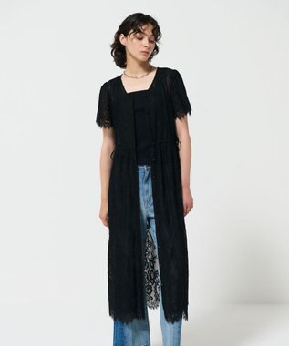 GRACE CONTINENTAL レースドロストワンピース ブラック