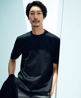 クルーネック以上 モックネック未満【ジャケット専用】カバーネック ドレスTシャツ