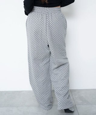 WEGO 【ウエストゴム/XSSMサイズ展開】スウェットワイドパンツ 柄2