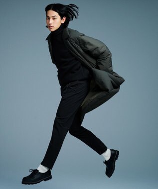 UNFILO MENS MOVE TEX タートルネック ニット ブラック系