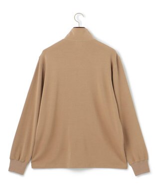 J.PRESS MEN ダウンファブリック ハーフジップ スウェット ベージュ系