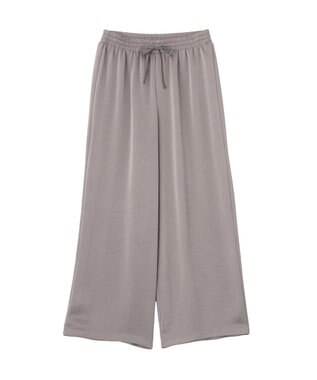 earth music&ecology サテンイージーパンツ Gray