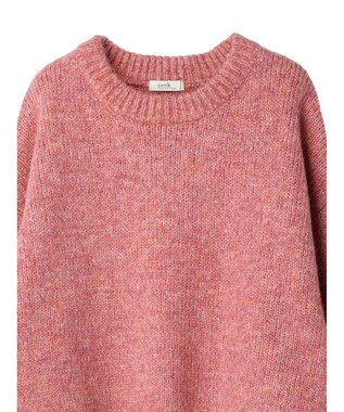 earth music&ecology ファンシーヤーンメランジプルオーバー Pink