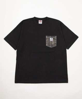 WEGO 【ユニセックス着用ITEM/MLサイズ展開】BENDAVISデニムポケットT（SS） ブラック