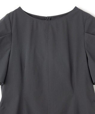 UNFILO L 【mi-molletコラボ】FINE MOVE Iラインワンピース チャコール