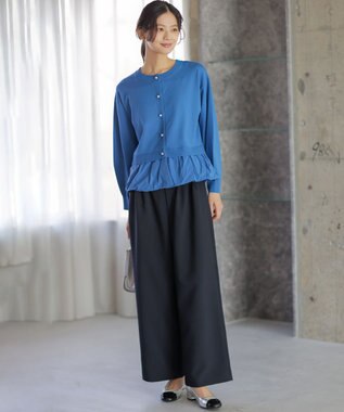 組曲 【前後着用可】バルーンドッキング ニット フレンチブルー系