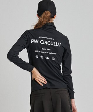 PW CIRCULUS 【WOMEN】スピンドルハイネックカットソー ブラック系