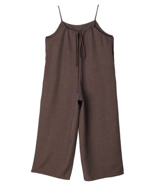 Green Parks 細ひもゆったりサロペット Brown