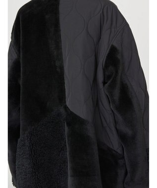 AMERICAN HOLIC キルポカボアＭｉｘキルティングコート Black