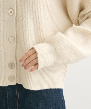 Green Parks 衿つきニットプルオーバー Ecru