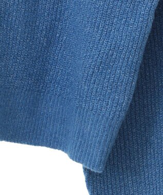 Green Parks 衿つきニットプルオーバー Blue