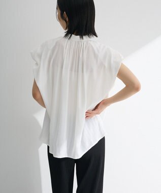 Green Parks ・ＥＬＥＮＣＡＲＥ　ＤＵＥ　ボウタイフレンチブラウス Off White