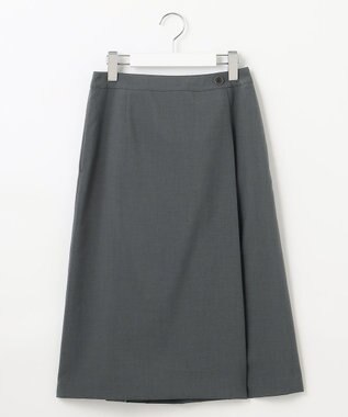 J.PRESS LADIES 【セットアップ対応・洗える】DRYウーステッド スカート グレー系