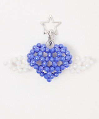 WEGO ハートウィングビーズキーホルダー
