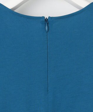 23区 【洗える】ALBINIコーコラン タックスリーブ ワンピース ブルー系