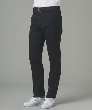 ロングセラー【洗える/折り目加工/シワになりにくい/ウエストアジャスター】ウォッシャブル サマーウール100％パンツ_限定色(ノータック)23/24年モデル