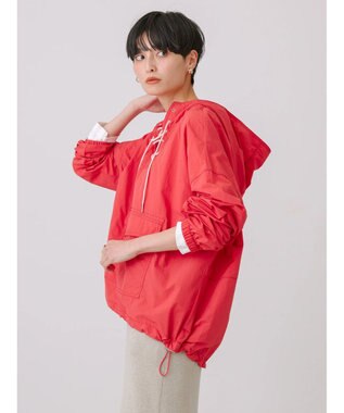 AMERICAN HOLIC ポケッタブル撥水加工アノラックパーカー Red