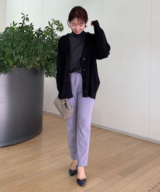 UNFILO ドロストスティックパンツ ライラック系