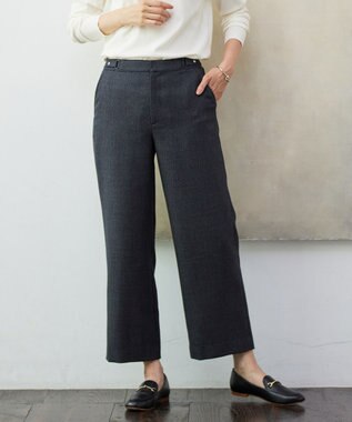  T/W 杢 ライトツイード セミワイド パンツ