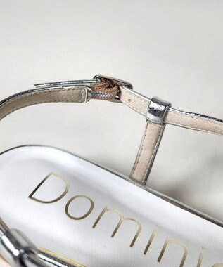 Dominic3 クロスストラップ ケージサンダル シルバー