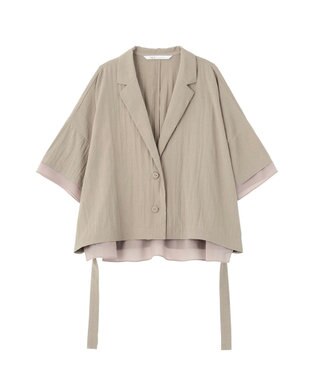 YECCA VECCA 【UVカット/遮熱/接触冷感】COOL袖シアージャケット Gray Beige