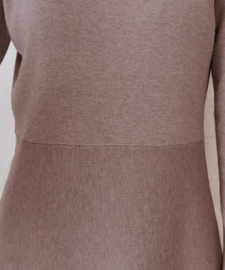 Tiaclasse 【選べる着丈・洗える】 ニットワンピース 膝丈：モカ