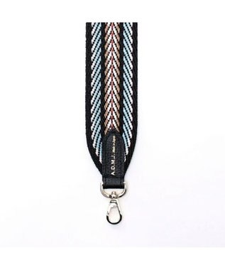 A.D.M.J. 【別売り】イタリアンテープショルダーストラップ(レギュラー/107cm) BLACK/SHIKKOKU