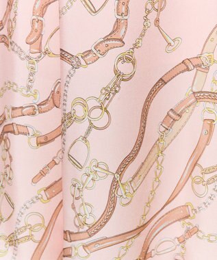 GRACE CONTINENTAL チェーンプリントタックキュロット ピンク