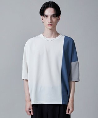 WEGO カラーブロックT（S） ホワイト