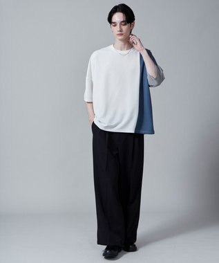 WEGO カラーブロックT（S） ホワイト