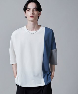 WEGO カラーブロックT（S） ホワイト