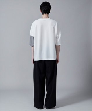 WEGO カラーブロックT（S） ホワイト