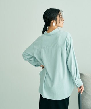 YECCA VECCA ピーチ起毛シャツ Mint Green