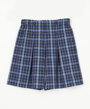 組曲 KIDS 【150-160㎝】チェック ショートパンツ ネイビー系5