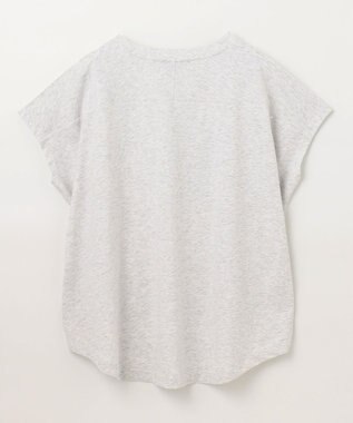 ANY フレンチスリーブロゴTシャツ トップグレー