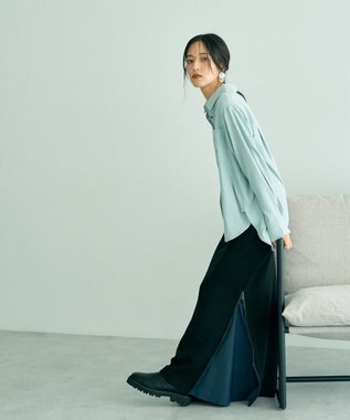 YECCA VECCA ピーチ起毛シャツ Mint Green