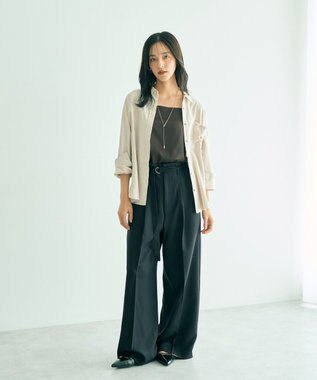 YECCA VECCA ピーチ起毛シャツ Mint Green